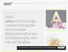 Tablet Screenshot of neon-fotografie.de